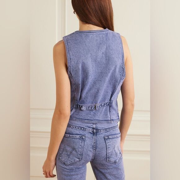 Mother Masked Driver Purple Vest Denim Size XS - Picture 6 of 10